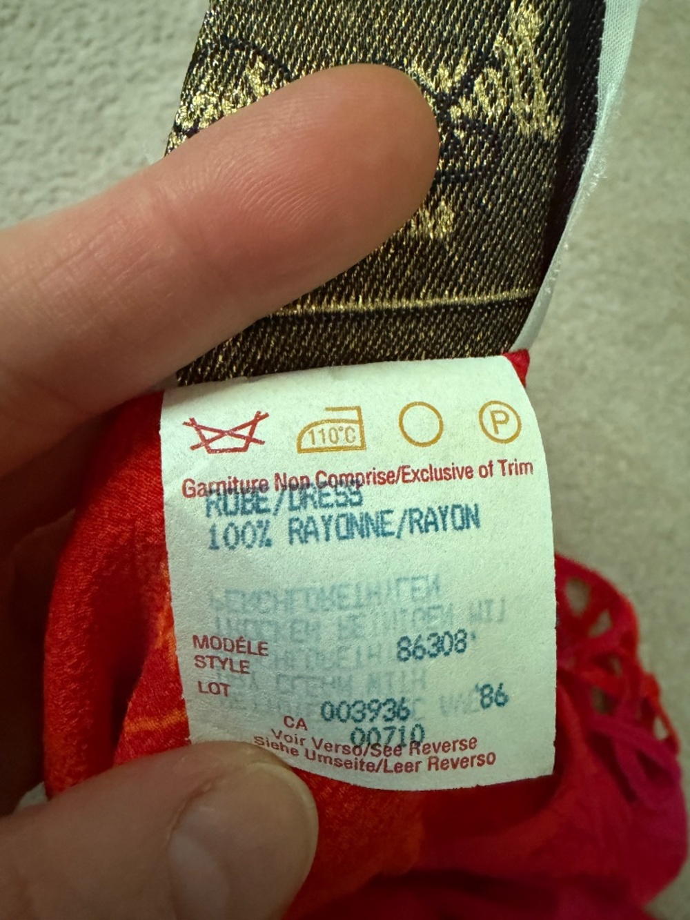 VINTAGE MADE IN CANADA: Joseph Ribkoff Maxi Dress - Size 8 - Picture 7 of 9